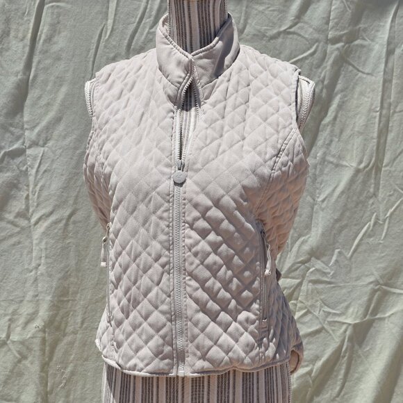 Outback Trading Post Quilted Faux Suede Vest L - Picture 1 of 7